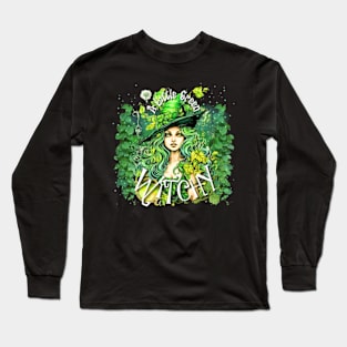 A Little Green Witchy Long Sleeve T-Shirt